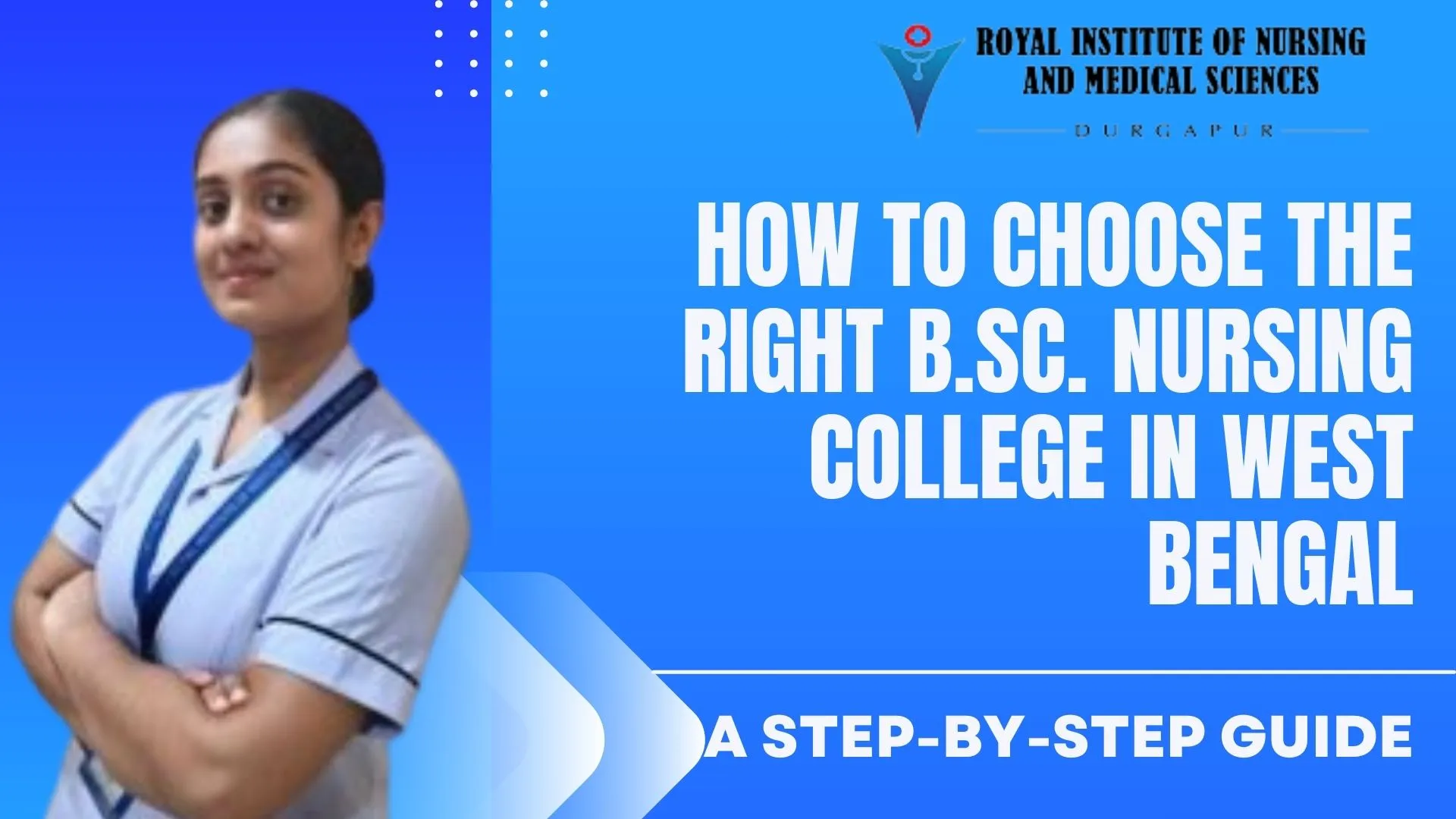 A student standing with books at a B.Sc. nursing college in West Bengal, representing quality nursing education and career growth opportunities.